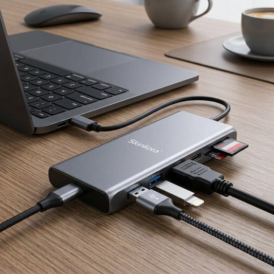 Skinliora™ Portiva 6-in-1 USB-C Multiport Hub