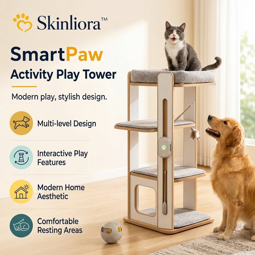 Skinliora™ SmartPaw Activity Play Tower
