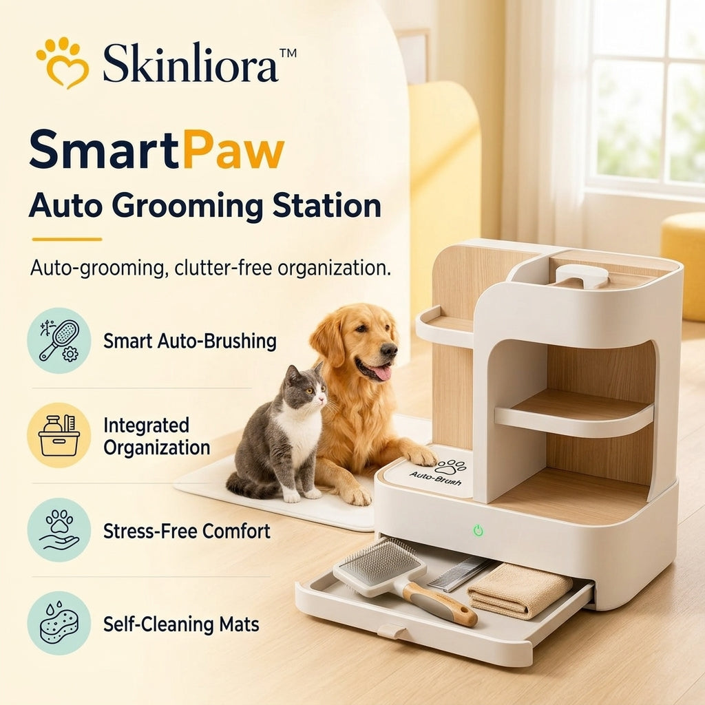 Skinliora™ SmartPaw Auto Grooming Station