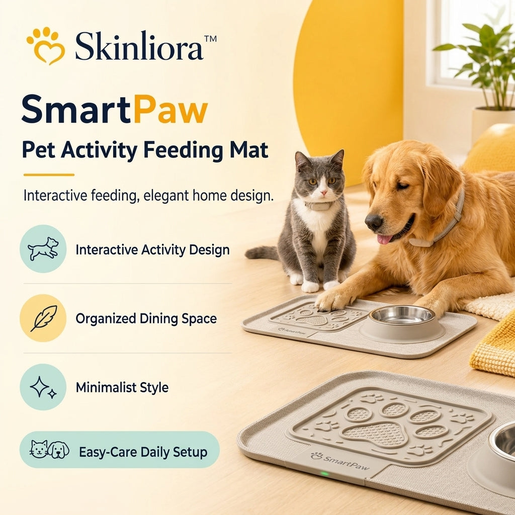 Skinliora™ SmartPaw Pet Activity Feeding Mat